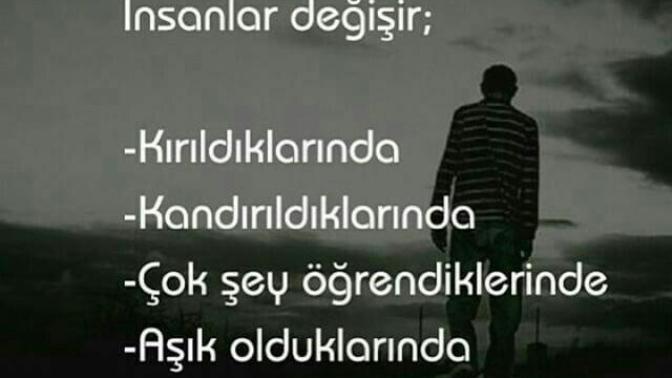 Sizde değiştiniz mi?