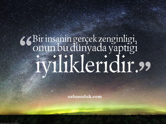 Gercek zenginlik nedir sizce?