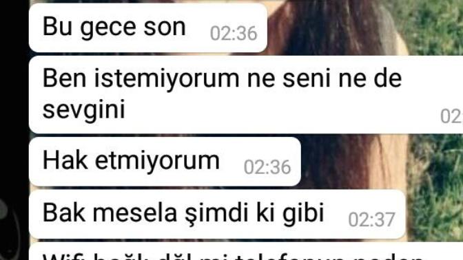 Nişanlım herşeyi bitirmek istiyor?