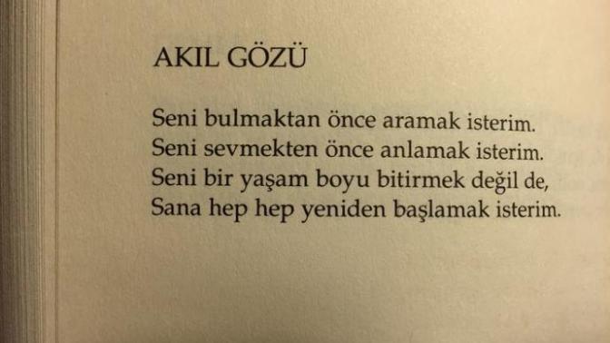 Sesi güzel olan şu şiiri benım için okur musunuz:)?
