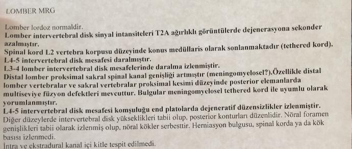 MR sonuç raporu gerçekten okuyabilen varsa yardımcı olabilir mi ?