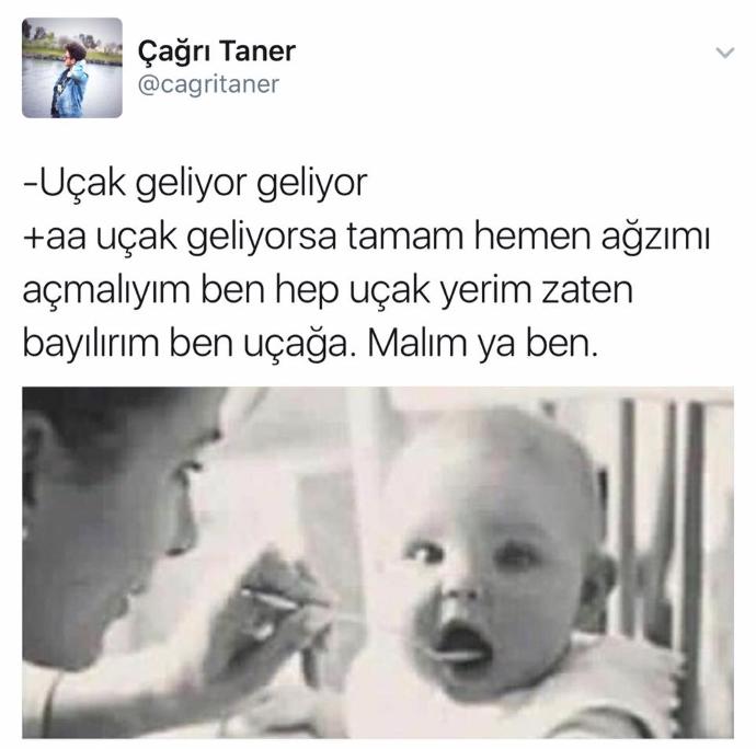 Bebeklere mama yedirirken neden hep aç ağzını uçak geliyor denir?