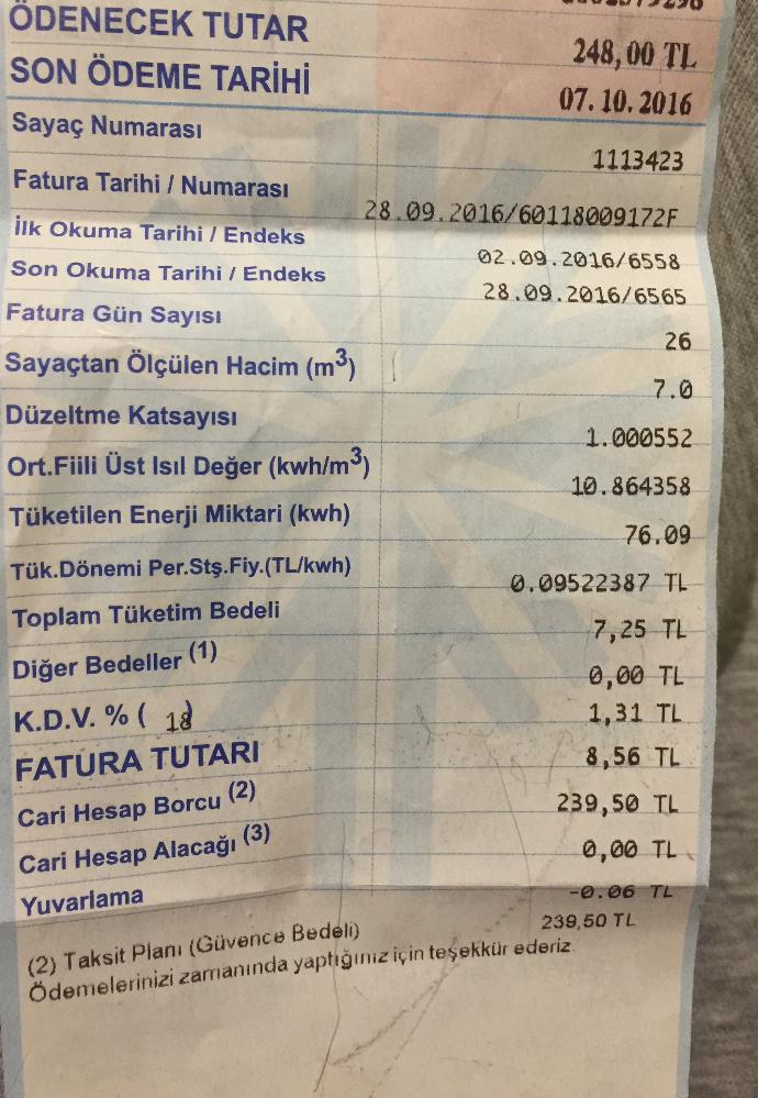 Doğalgaz faturası nedeneden bukadar gelmiş?