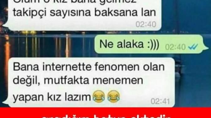 İnternette "Fenomen" olan kız mı, yoksa mutfakta "Menemen" yapan kız mı?