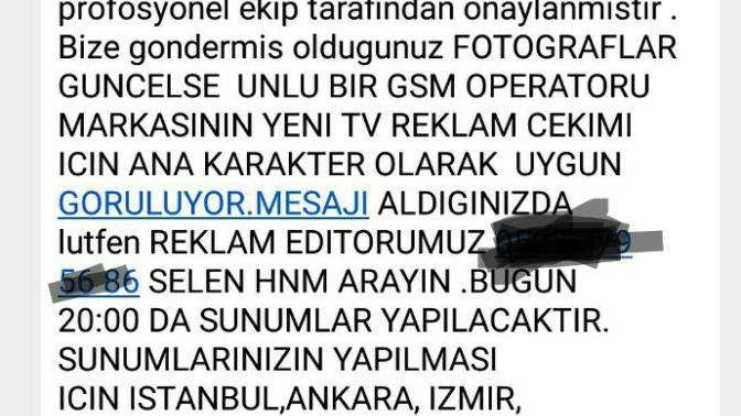 Cast ajans'a başvurup, çağırılan var mı?