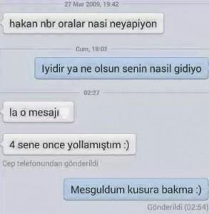 Size atılan mesaja çabuk döner misiniz?