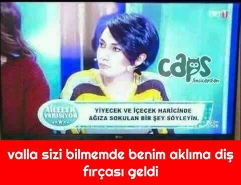 Yiyecek ve içecek haricinde ağıza sokulan bir şey söyleyin :) ?