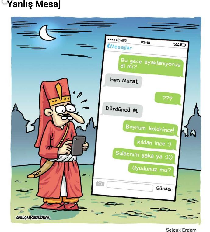 Yanlış kişiye mesaj attığınız oldu mu hiç?(karikatür)?