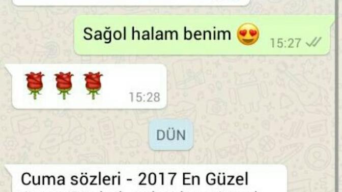 Halam cuma mesajı atmaya kalkarsa? 😪 