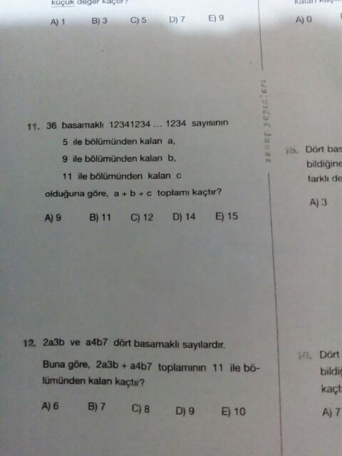 bölünebilme kuralları ile ilgili sorularda zorlanıyorum yardım eder misiniz??