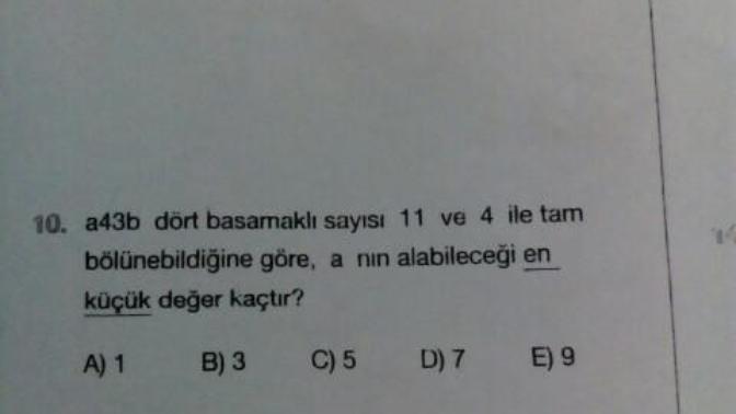 Bölünebilme kuralları ile ilgili sorularda zorlanıyorum yardım eder misiniz?