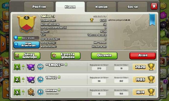 CLASH OF CLANS OYNUYOR MUSUNUZ ??