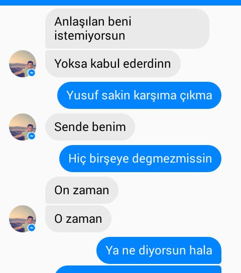 Sizi dinledim barismaya çalıştım bana seks koşuluyla barisacagini söyledi ne diyorsunuz?