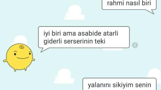 Simsimi yi yukledim kufur ediyor aq?
