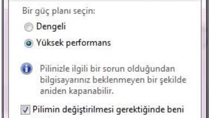 Laptop pili sorunu bilgisi olan arkadaşlar yardımcı olur musunuz?