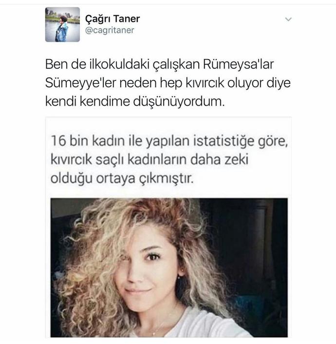 Kıvırcık saçlı kadınlar zeki midir?