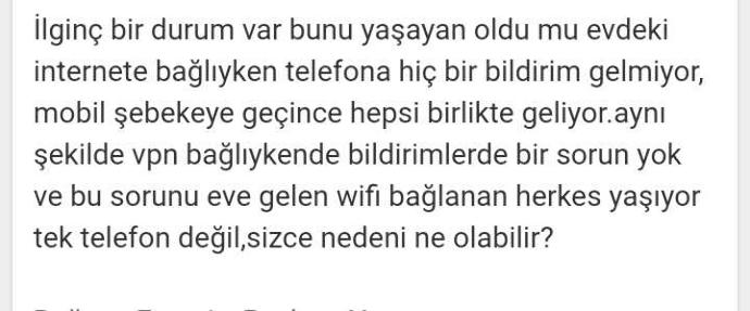 evdeki wi-fi'dan bildirim gelmiyor??