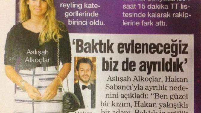 Hakan Sabancı ve Aslışah Alkoçlar çifti "Baktık evleneceğiz bizde ayrıldık"?
