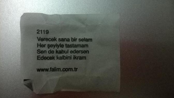 Sakızdan çıkan falları okuyor musunuz?