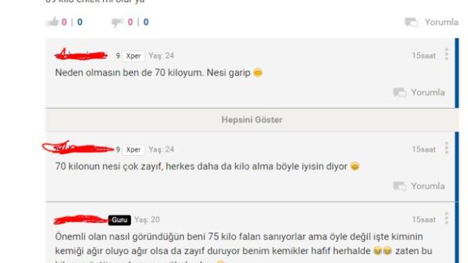 69 kilo erkek mi olur ya :D?