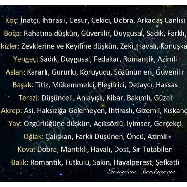 En sevdiğiniz burç nedir arkadaşlar??