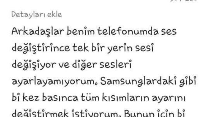 Android Ses çubuğu değiştirme?