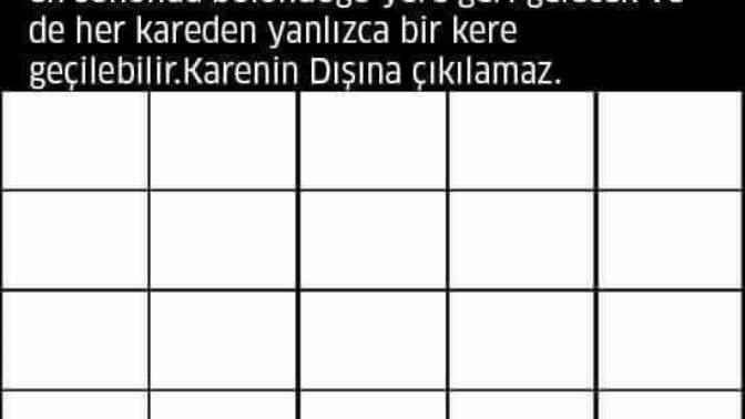Bulmaca Tarzı soru?
