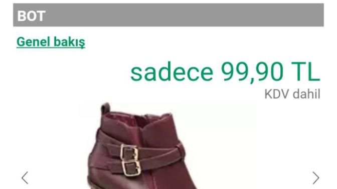 Deichmann'dan ayakkabı siparişi versem kapıya kadar gelirmi ki?