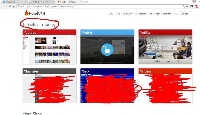 Türkiyede Vpn kullanılarak en çok girilen siteleri biliyor muydunuz :D (Resimli) ?