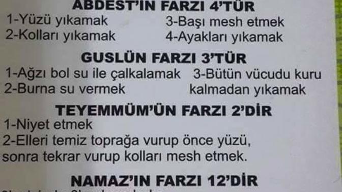 Sadece müslümanım diyenler cevaplasın ateistler parazit yapmasa sevinirim 32 farzı biliyormusunuz?