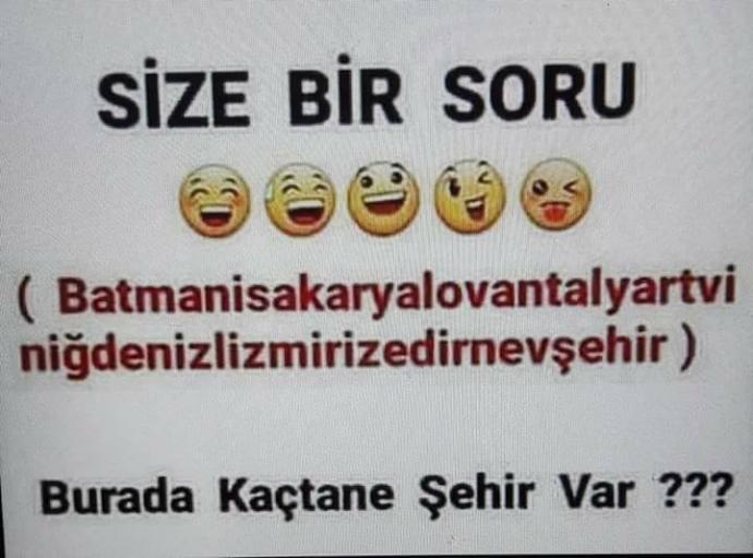 Burada kaçtane şehir var?