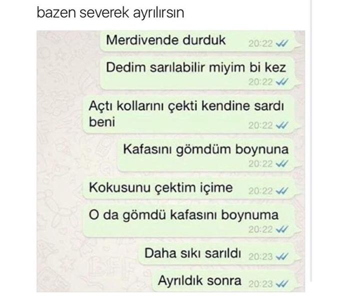 Bazen severek ayrılmak gerekmezmi?
