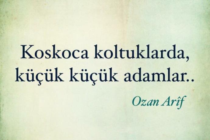"Koskoca koltuklarda küçük küçük adamlar"<br />Günümüzde bürokrasi ve siyasetin geldiği noktayı bu sözle özetleyebilir miyiz?