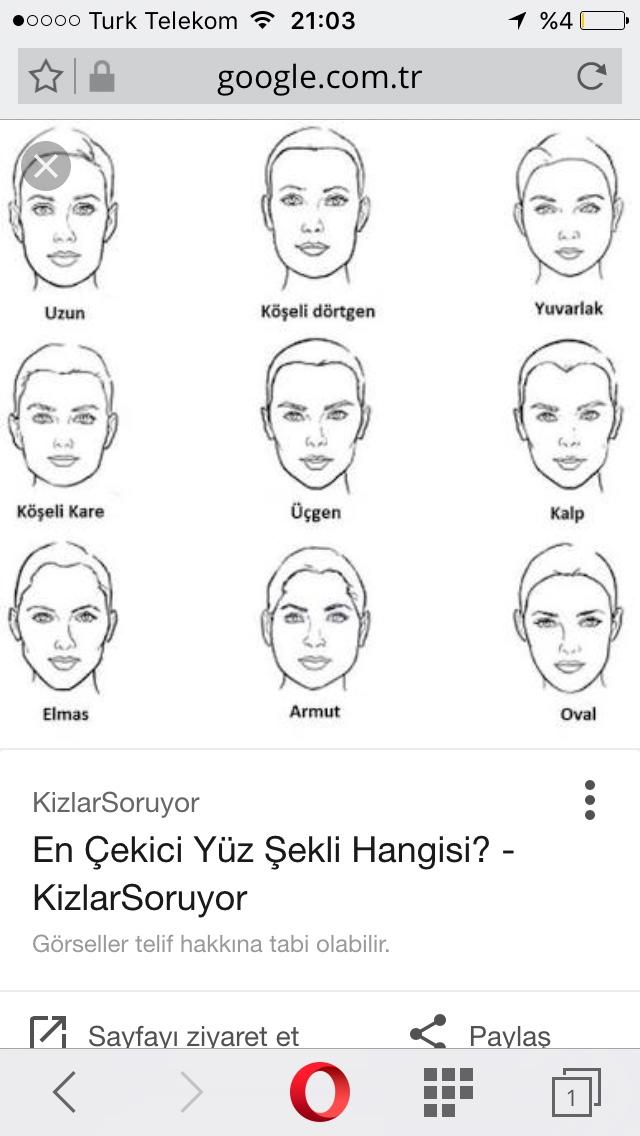 Kızlar,  Yüz şeklim hangisi ? Ben bulamıyorum.?