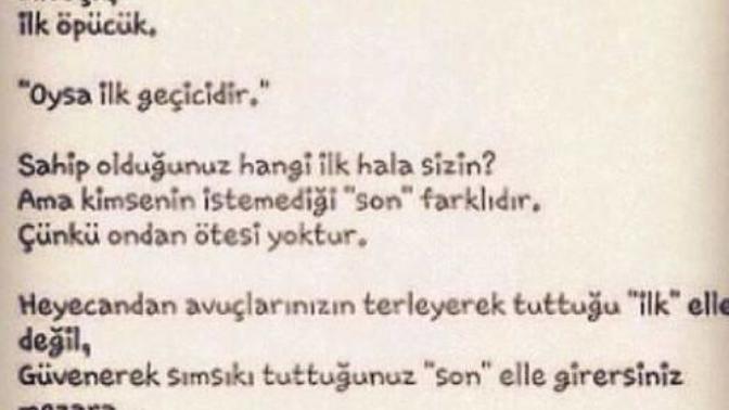 Bir insan neden sevdiği insanın ilki olmak ister? Neden sonu değilde ilki?