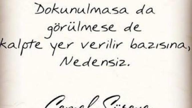Görmeden, dokunmadan "sevmek" diye bir şey var mı?