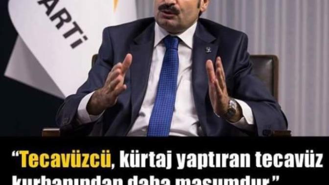"Tecavüzcü kürtaj yaptıran tecavüz kurbanından daha masumdur." diyen Akpli başkan hakkında ne düşünüyorsunuz?