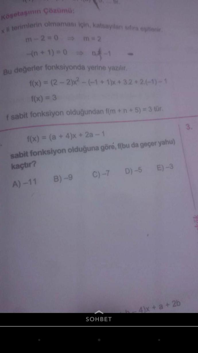 Bunun cevabi nedir arkadaslar ?