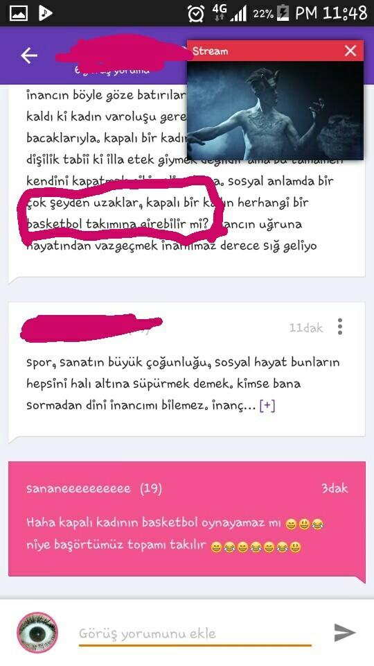 Kapalı kadınlar basketbol oynayabilir mi ? tariz içerir??