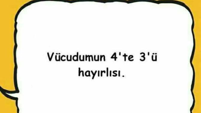 Vücudunuzun kaçta kaçı dert?
