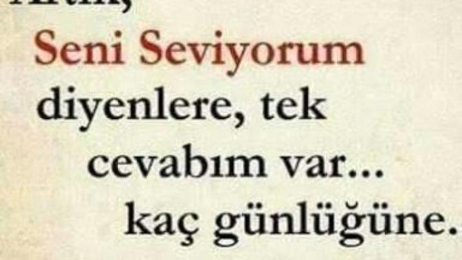 Seni Seviyorum cümlesi size de sıradan gelmiyor mu?