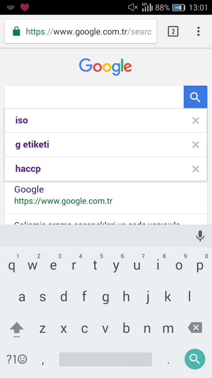 Google arama geçmişinizde neler var ?