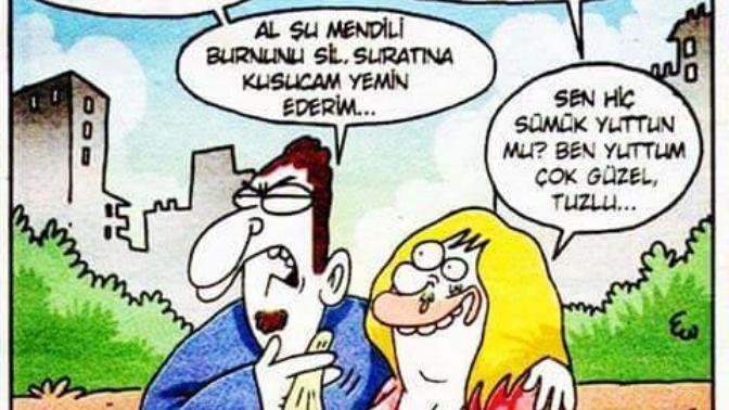 Eşiniz / sevgiliniz salya sümük ağladığında burnunu siler misiniz?