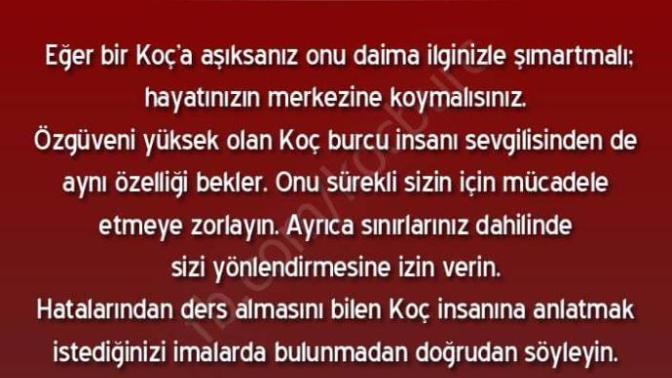 Koç burcu erkeği bilenler yorumlasin?