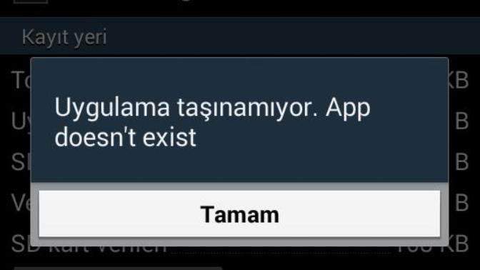 Telefondaki uygulamaları hafıza kartına taşıdım şimdide çalışmıyor?