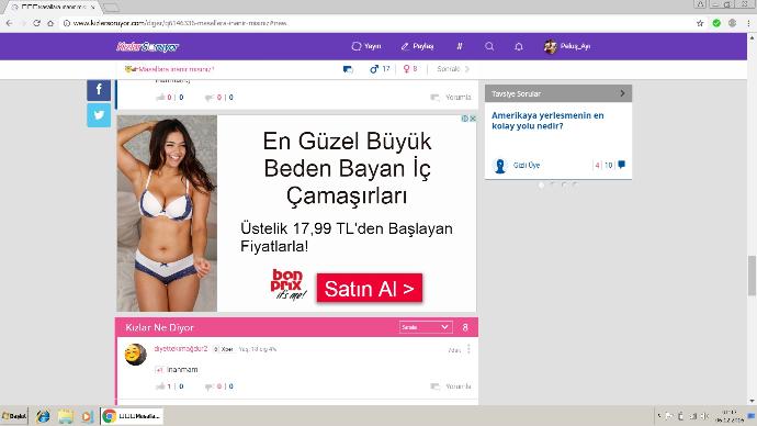 Neden büyük memeli kadın çıkıyor ks reklamlarında :) ?