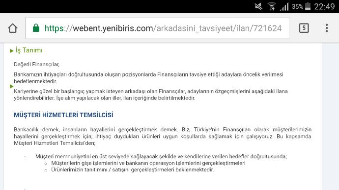 Finansbank çalışan yorumu ?