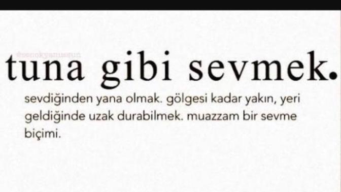 Tuna Gibi Sevmek?