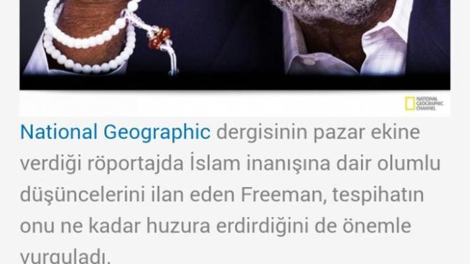 Morgan Freeman'ın müslüman olması hakkında ne düşünüyorsunuz?