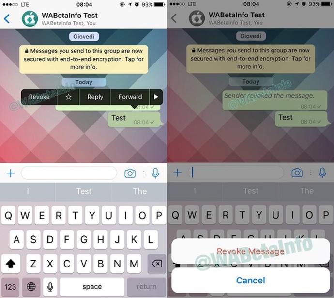Whatsapp'ta gönderdiğiniz mesajlar silinecek! Yeni özellik ilginizi çeker mi?